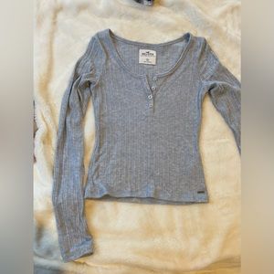 Hollister Blue Long Sleeve Shirt - XS
